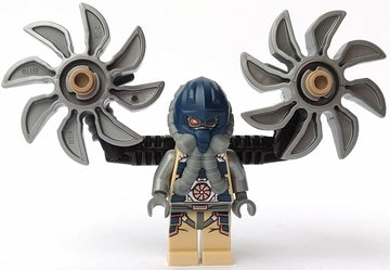 Preowned LEGO® Minifigure – Ultra Agents uagt008 Psyclone w/Parachute Backpack and Attachme