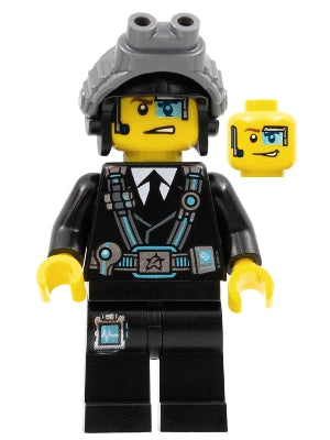 Preowned LEGO® Minifigure – Ultra Agents uagt015 Agent Curtis Bolt w/Goggles