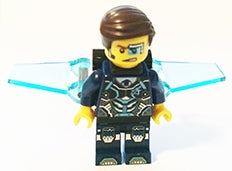 Preowned LEGO® Minifigure – Ultra Agents uagt026 Agent Curtis Bolt w/Wings No Stickers on W