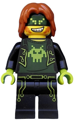 Preowned LEGO® Minifigure – Ultra Agents uagt035 Terabyte Dark Orange Hair