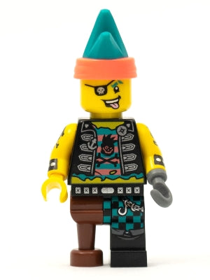 Preowned LEGO® Minifigure – Vidiyo vid016 Punk Pirate