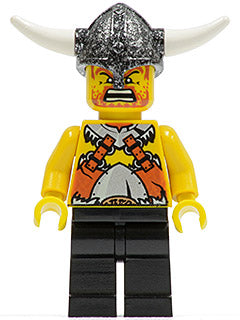 Preowned LEGO® Minifigure – Vikings vik023 Viking Warrior 6c Black Hips and Legs