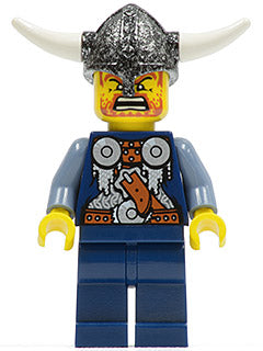 Preowned LEGO® Minifigure – Vikings vik035 Viking Blue Chess Pawn Horns Glued to Helmet