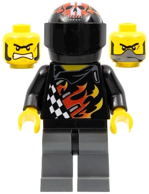Preowned LEGO® Minifigure – World Racers wr002 Backyard Blaster 1 (Bart Blaster) Standard H