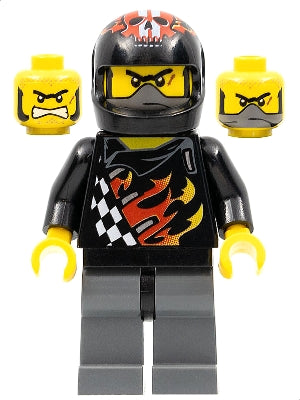 Preowned LEGO® Minifigure – World Racers wr009 Backyard Blaster 1 (Bart Blaster) Standard H