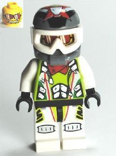 Preowned LEGO® Minifigure – World Racers wr011 Team X-treme Daredevil 3 (MAX-treme) Dirtbik