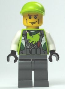 Preowned LEGO® Minifigure – World Racers wr013 Crew Member 2