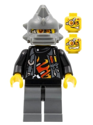 Preowned LEGO® Minifigure – World Racers wr018 Backyard Blaster 3 (Billy Bob Blaster) Spike
