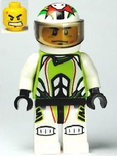 Preowned LEGO® Minifigure – World Racers wr022 Team X-treme Daredevil 1 (REX-treme) Standar