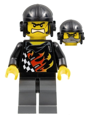 Preowned LEGO® Minifigure – World Racers wr025 Backyard Blaster 1 (Bart Blaster) Aviator Ca