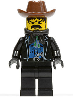 LEGO® Minifigure Western ww007 Bandit 1 (Black Bart)