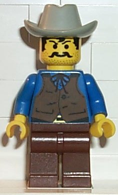 Preowned LEGO® Minifigure – Western ww013 Cowboy (Flatnose Curry)
