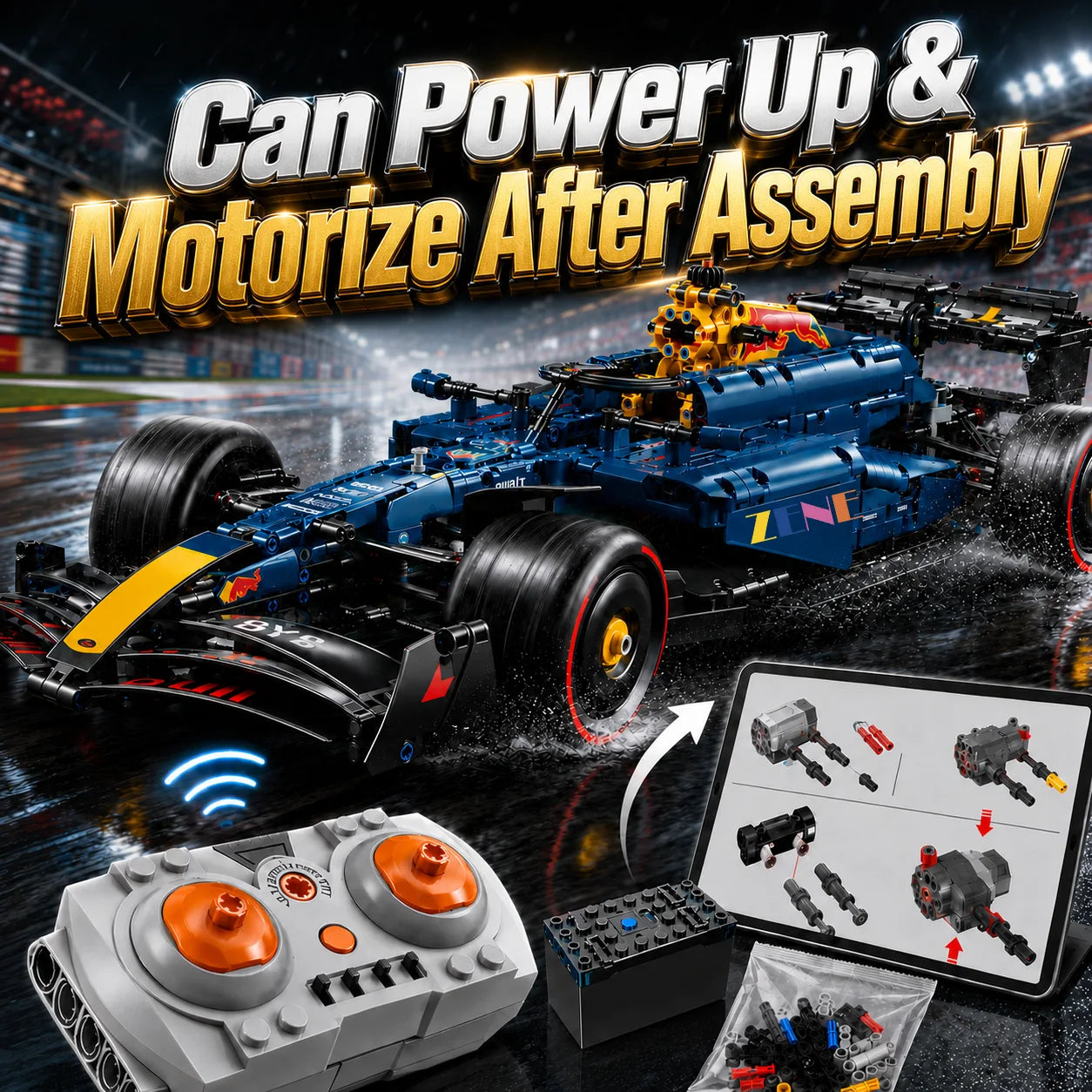 Power Functions Kit for LEGO Red Bull F1 Car RB20 ORACLE #42206