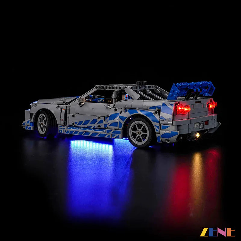LEGO Light Kit for Furious Nissan Skyline GT R R34 Car 42210