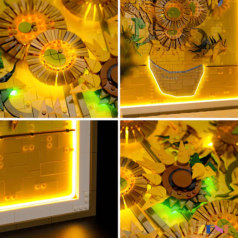 LEGO Light Kit for Vincent van Gogh Sunflowers Art 31215
