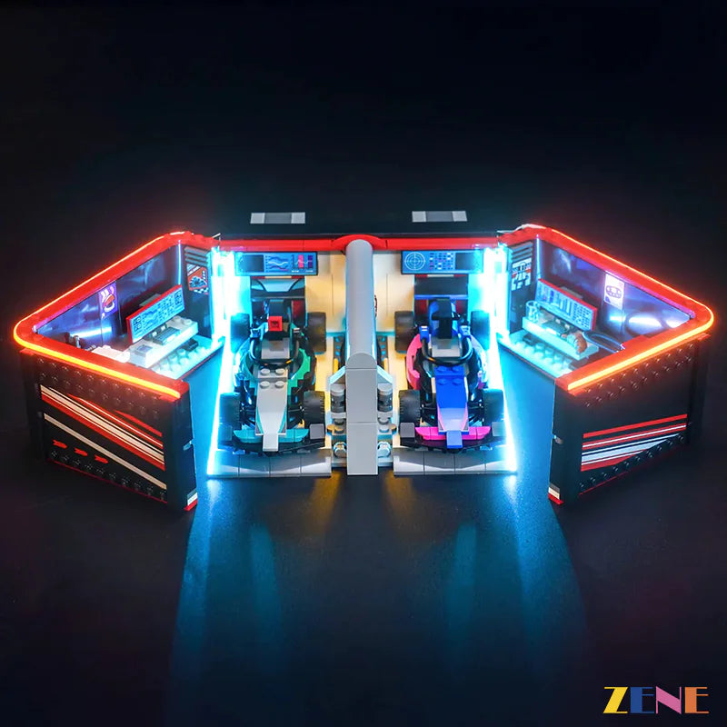 LEGO Light Kit for City F1 Garage Mercedes AMG Alpine Cars 60444