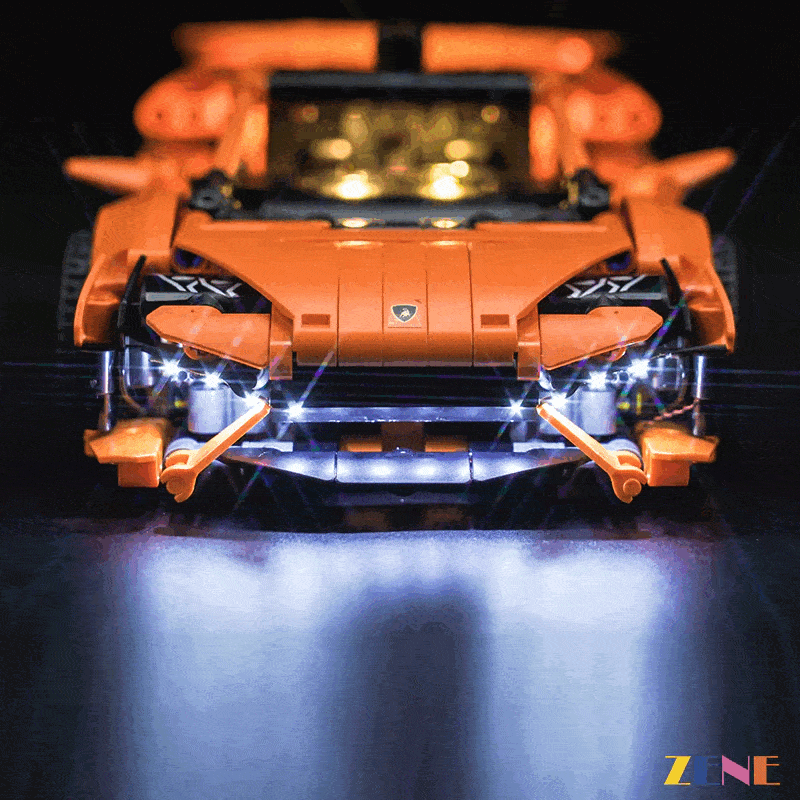 LEGO Light Kit for Lamborghini Huracán Tecnica Orange 42196