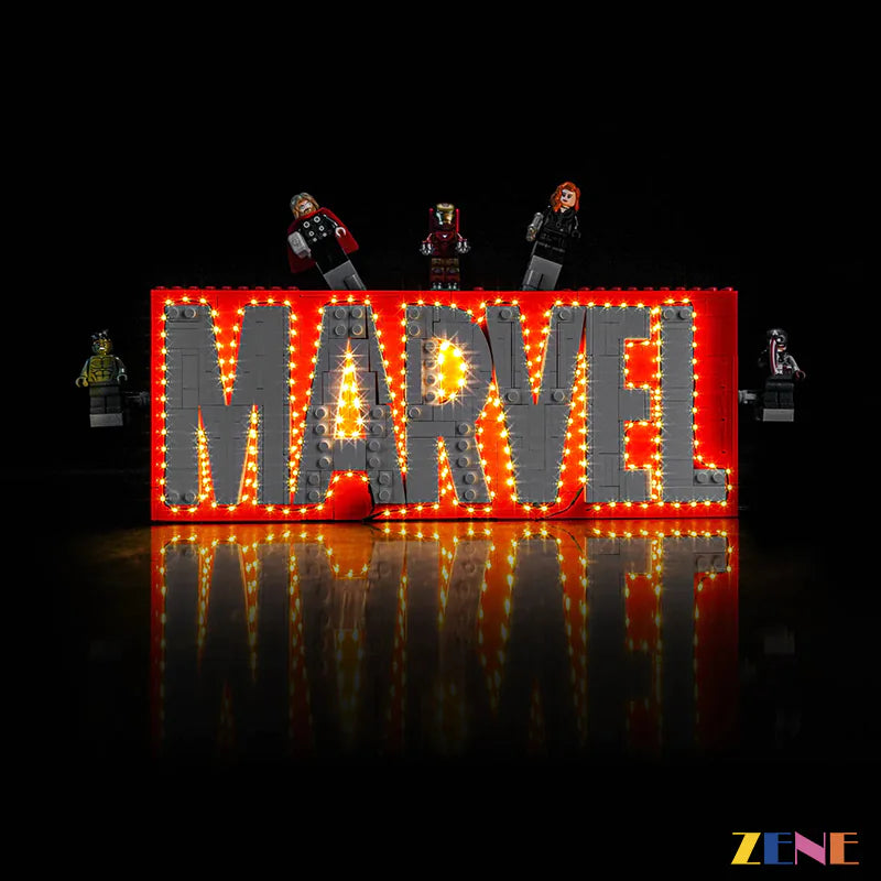 LEGO Light Kit for Marvel Logo & Minifigures 76313