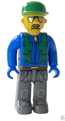 Preowned LEGO® Minifigure – 4 Juniors 4j003 Construction Worker w/Blue Shirt