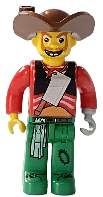 Preowned LEGO® Minifigure – 4 Juniors 4j010 Pirates Harry Hardtack