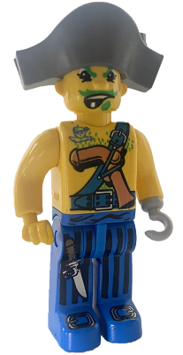Preowned LEGO® Minifigure – 4 Juniors 4j015 Pirates Captain Kragg