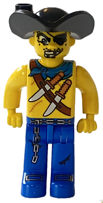 Preowned LEGO® Minifigure – 4 Juniors 4j016 Pirates Drake Dagger