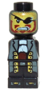 Preowned LEGO® Minifigure – Games 85863pb023 Microfigure Pirate Plank Pirate Captain (45855