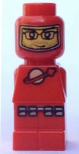 Preowned LEGO® Minifigure – Games 85863pb043 Microfigure Meteor Strike Astronaut Red (45941