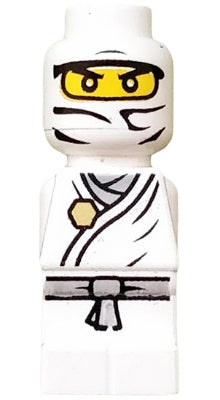Preowned LEGO® Minifigure – Games 85863pb055 Microfigure NINJAGO Zane (4615581/6023874)