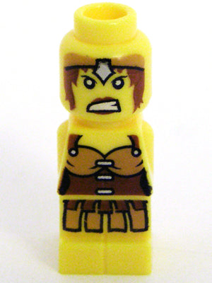 Preowned LEGO® Minifigure – Games 85863pb072 Microfigure LEGO® Champion Female Yellow Warri