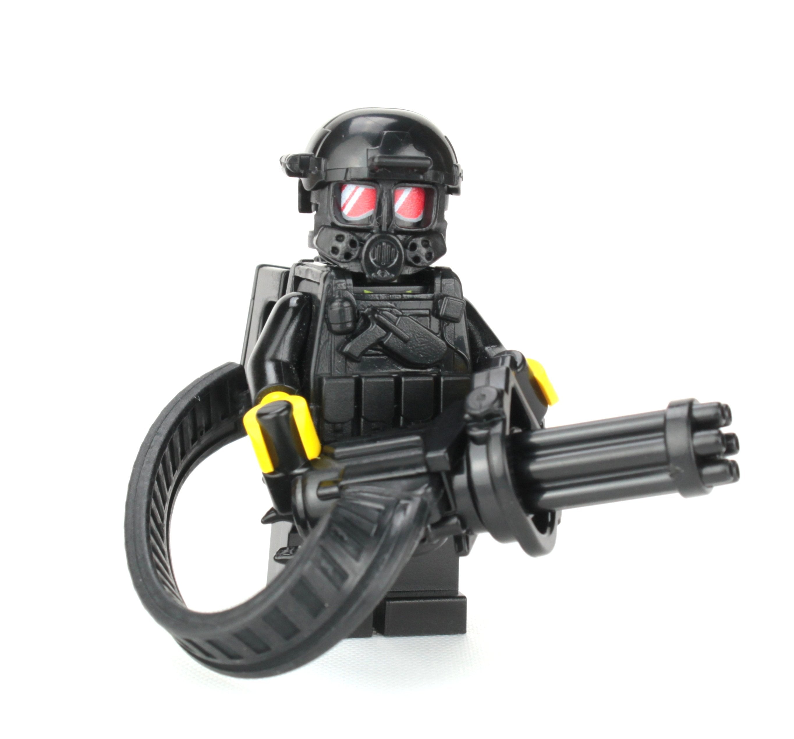 Battle Bricks Heavy Gunner Minigun Soldier Minifigure New