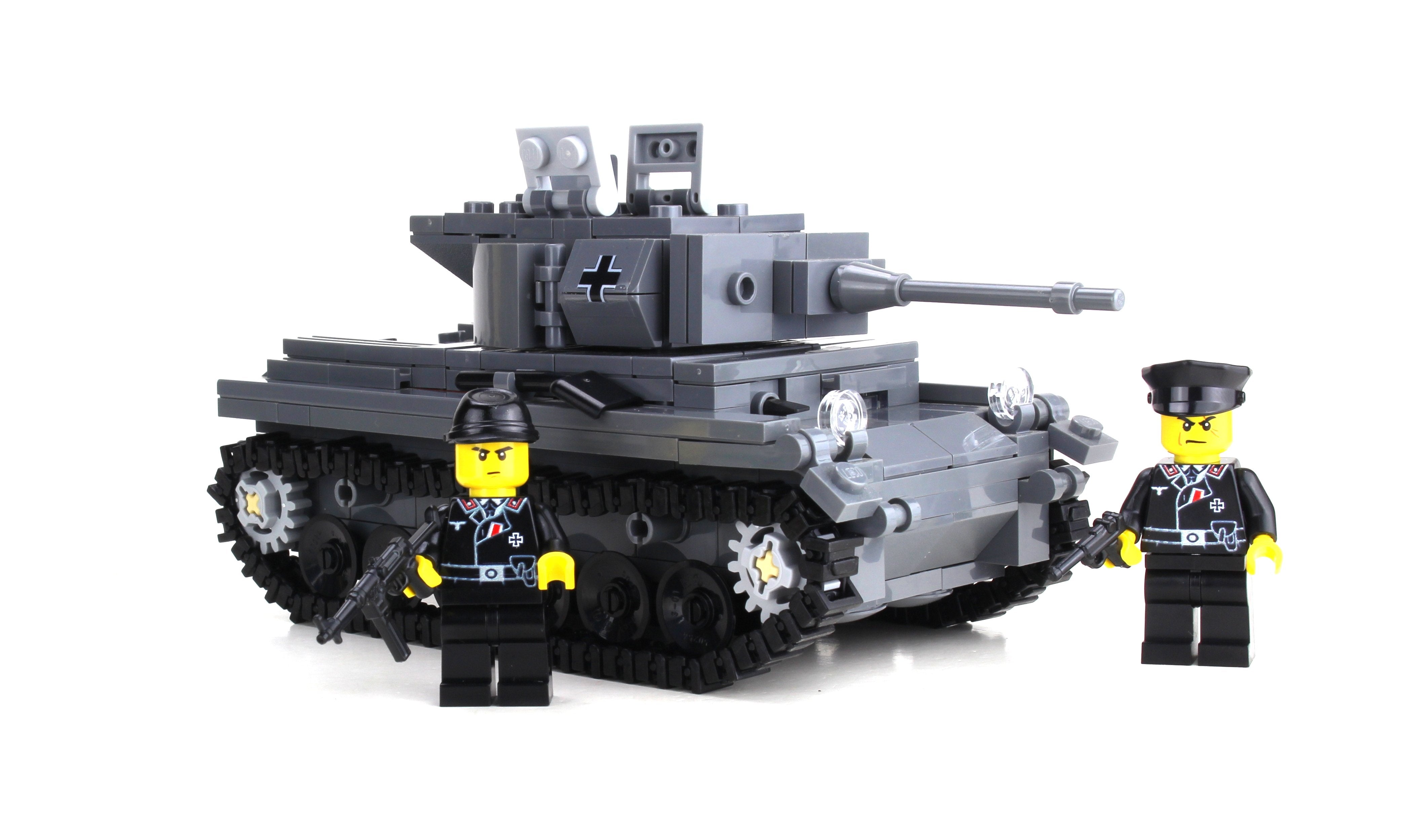 Battle Bricks Deluxe German WW2 Panzer Tank Made With Real LEGO® Bricks NEW