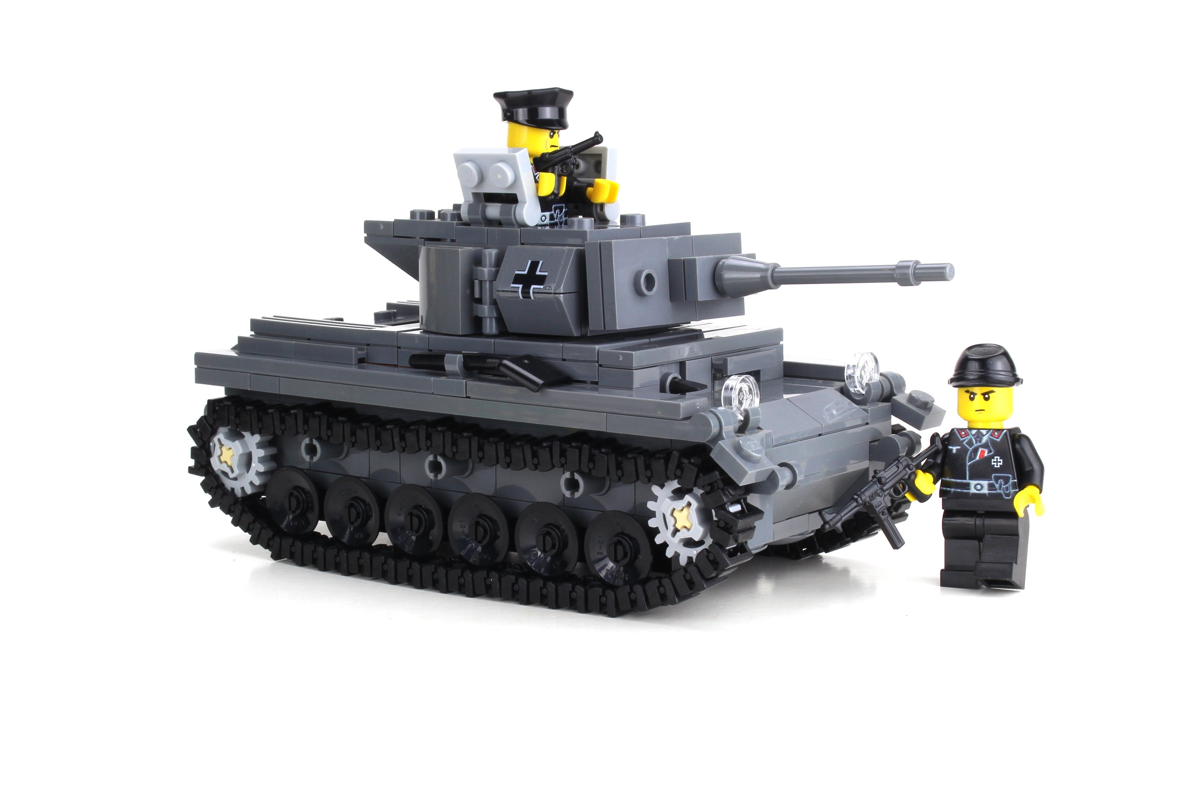 Battle Bricks Deluxe German WW2 Panzer Tank Made With Real LEGO® Bricks NEW