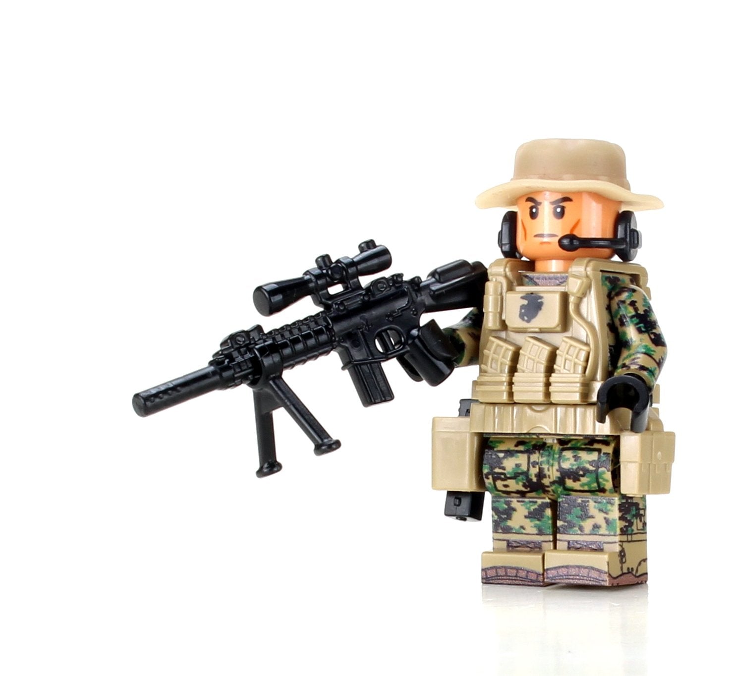 Battle Bricks Force Recon Marine Sniper Minifigure NEW