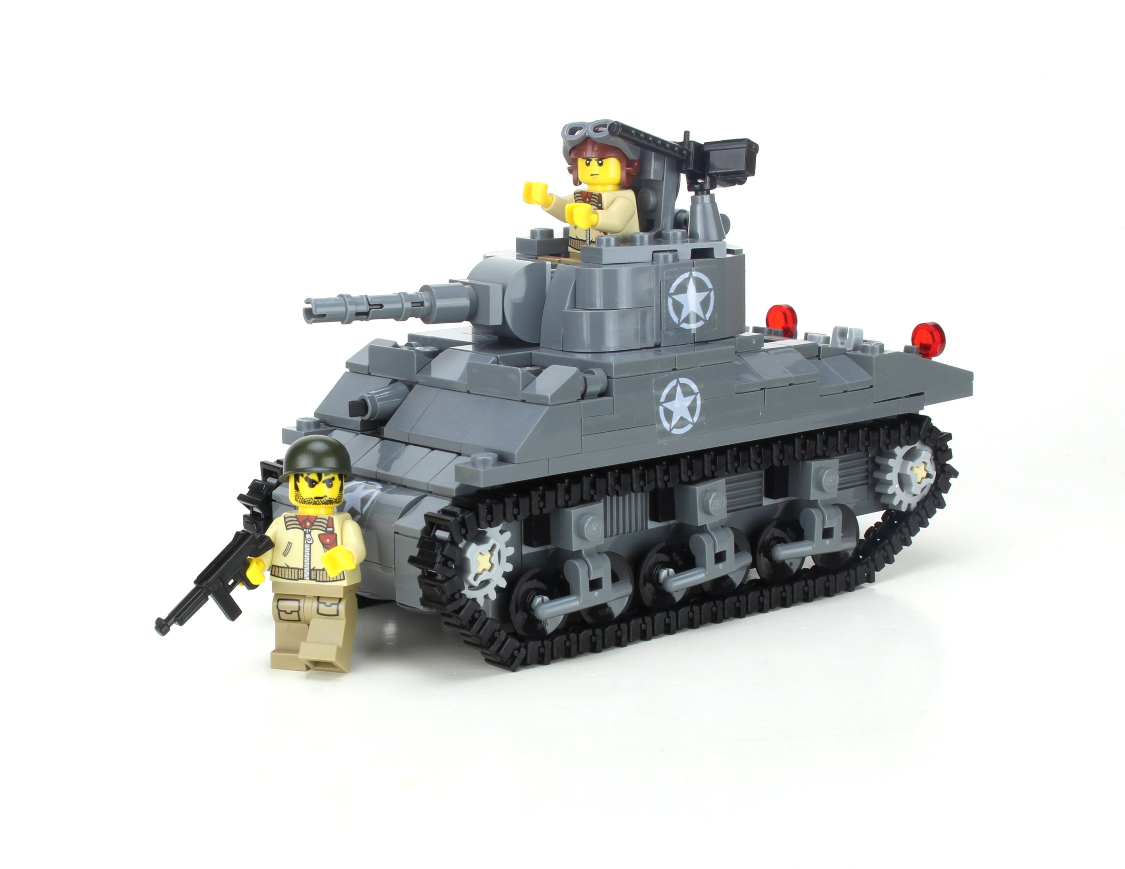 Battle Bricks Deluxe M4 Sherman Us World War 2 Tank