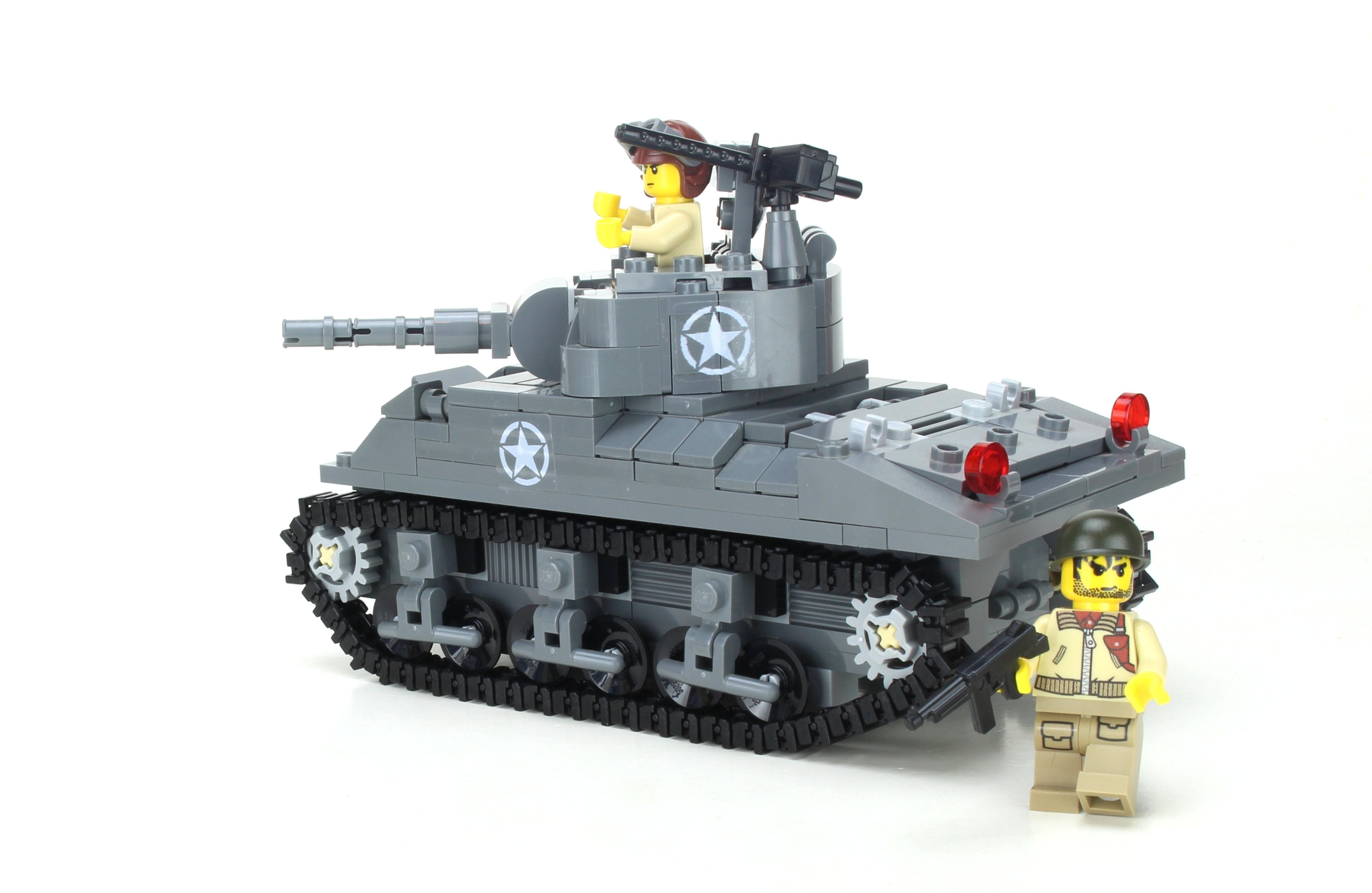 Battle Bricks Deluxe M4 Sherman Us World War 2 Tank
