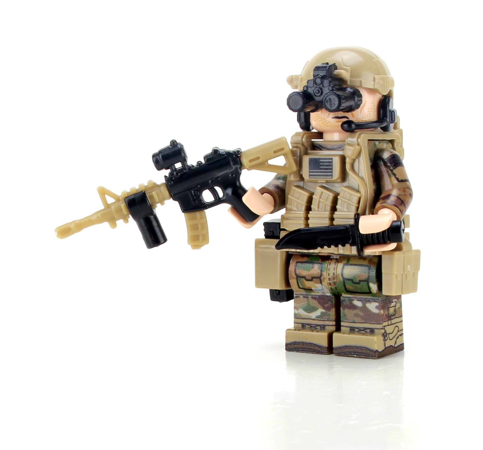 Battle Bricks Army Ranger OCP SF Soldier Minifigure NEW