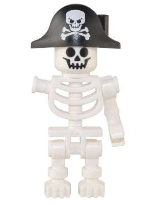 Preowned LEGO® Minifigure – BrickLink Designer Program adp049 Skeleton Pirate Bicorne w/Lar