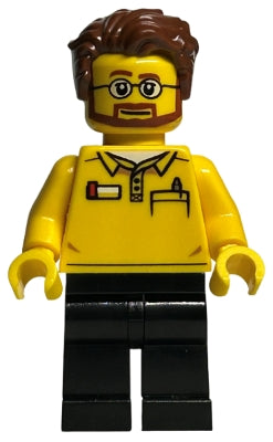Preowned LEGO® Minifigure – BrickLink Designer Program adp053 LEGO® Store Employee Black Le