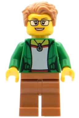 Preowned LEGO® Minifigure – BrickLink Designer Program adp073 Space Observer Female Green J