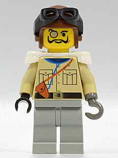 Preowned LEGO® Minifigure – Adventurers adv004 Baron Von Barron w/Brown Aviator Cap