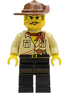 Preowned LEGO® Minifigure – Adventurers adv010 Johnny Thunder (Desert)