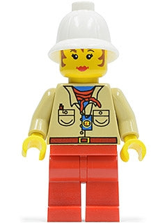 Preowned LEGO® Minifigure – Adventurers adv015 Miss Gail Storm (Desert)