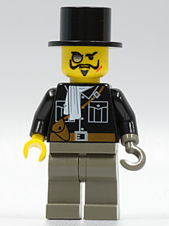 Preowned LEGO® Minifigure – Adventurers adv025 Lord Sam Sinister w/Black Top Hat