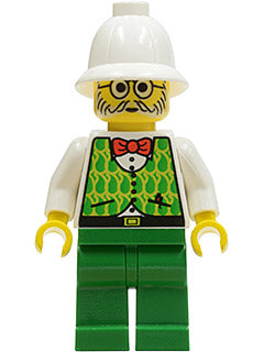 Preowned LEGO® Minifigure – Adventurers adv035 Dr. Kilroy Green Vest Green Legs