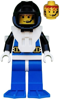 Preowned LEGO® Minifigure – Aquazone aqu029 Aquanaut 3 w/Blue Flippers