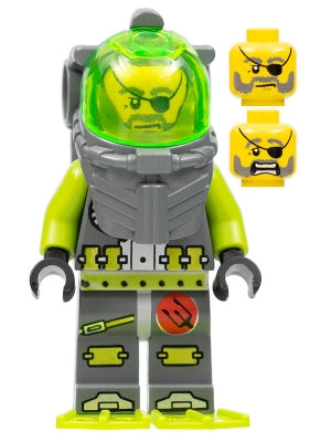 Preowned LEGO® Minifigure – Atlantis atl005 Atlantis Diver 3 Ace Speedman