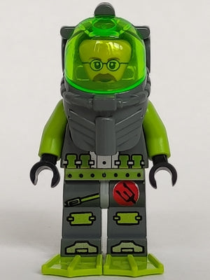 Preowned LEGO® Minifigure – Atlantis atl009 Atlantis Diver 6 Jeff Fisher
