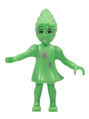 Preowned LEGO® Minifigure – Belville belvfairy02 Belville Fairy Medium Green w/Stars Patter