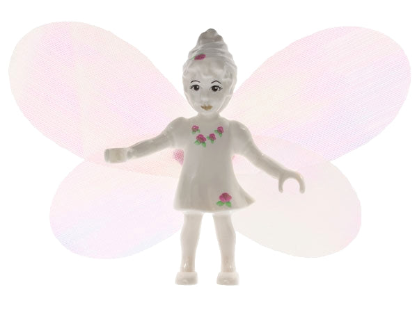 Preowned LEGO® Minifigure – Belville belvfairy06a Belville Fairy White w/Flowers Pattern w/